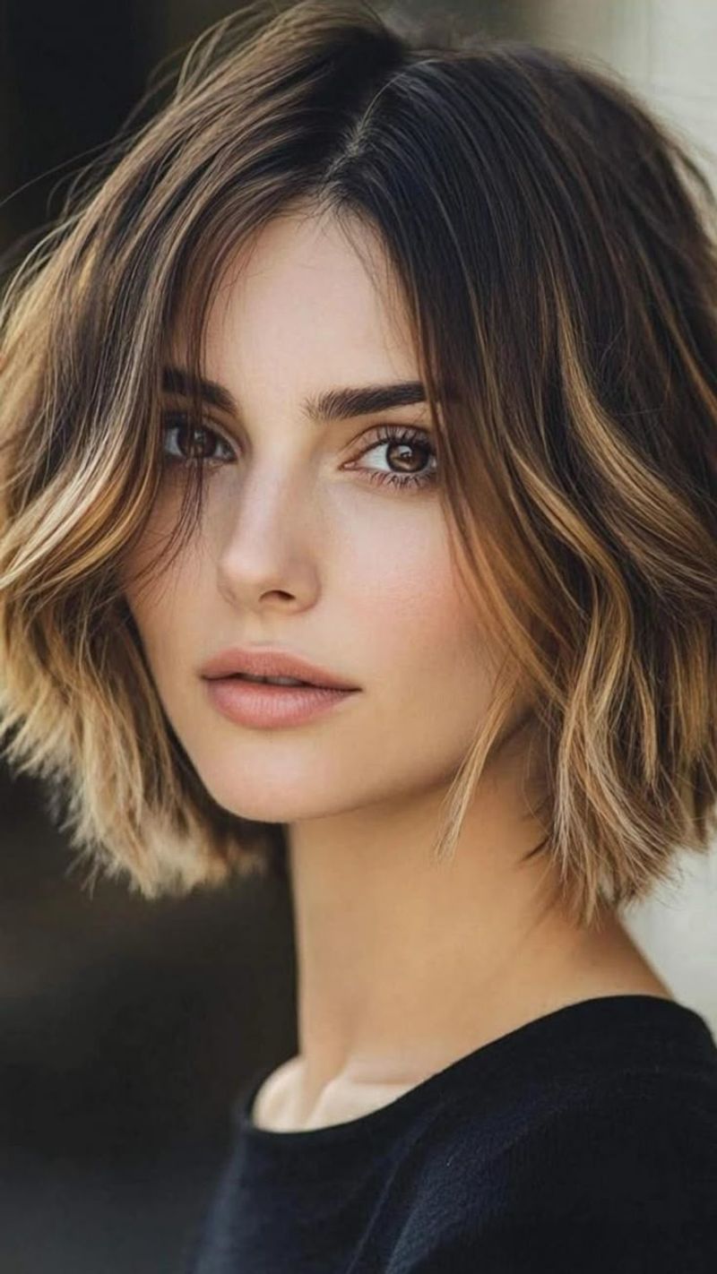 Layered Bob with Highlights