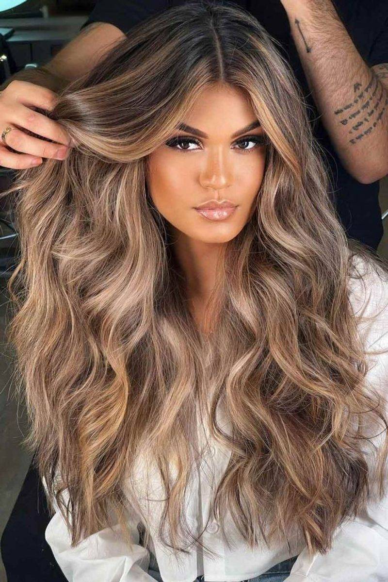 Layered Hair with Balayage