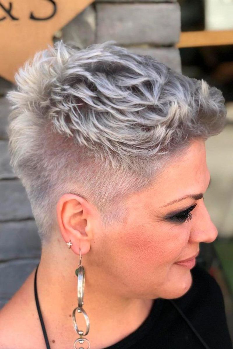 Edgy Pixie with Shaved Sides