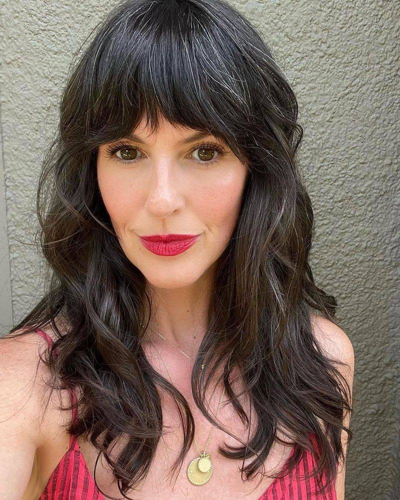 Long Layers with Bangs