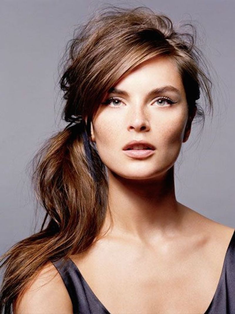 Side-Swept Ponytail