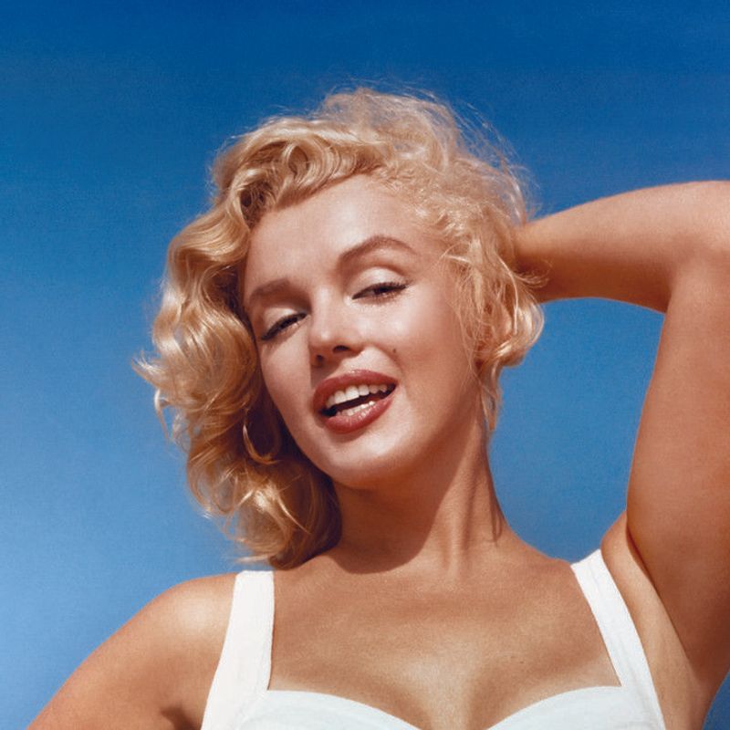 Marilyn Monroe's Platinum Blonde Curls
