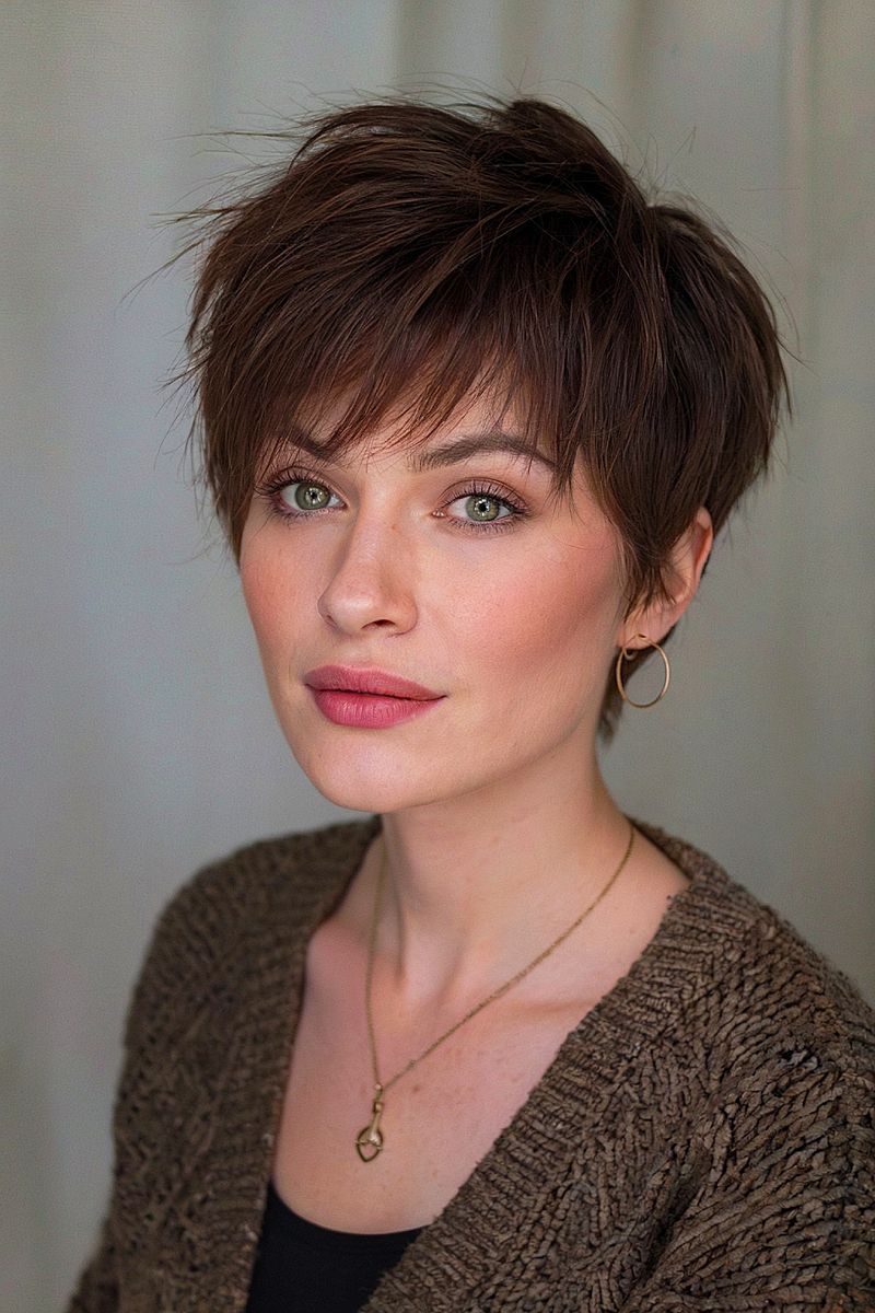 Bold Colored Pixie Shag