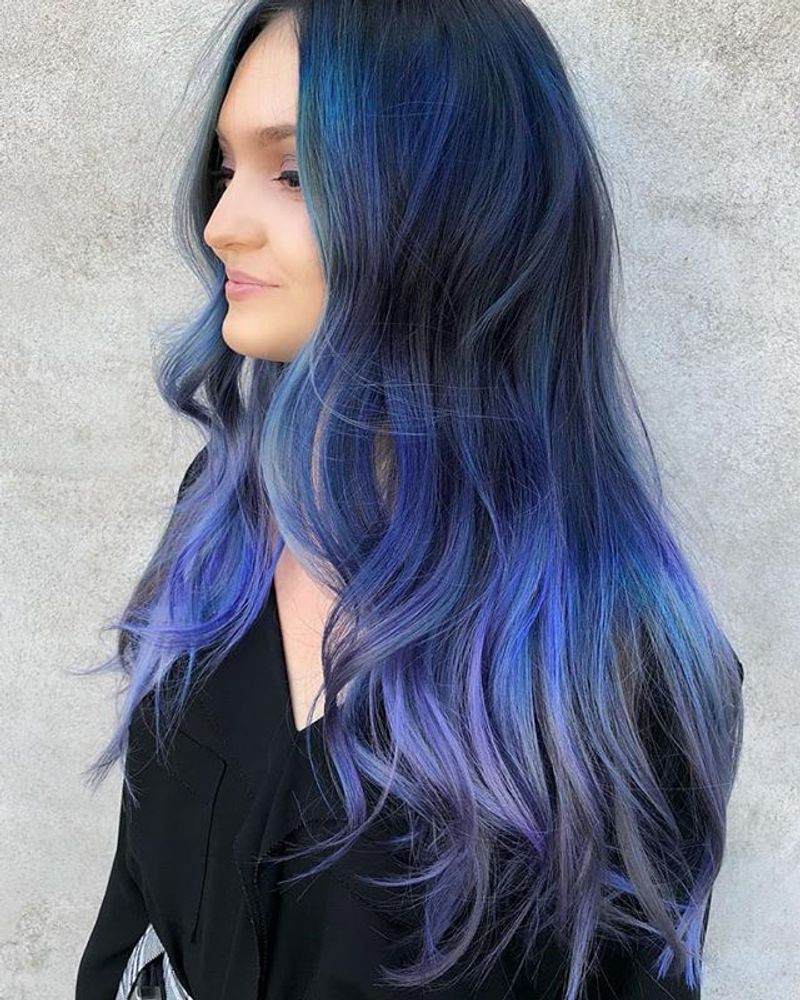 Midnight Blue Balayage