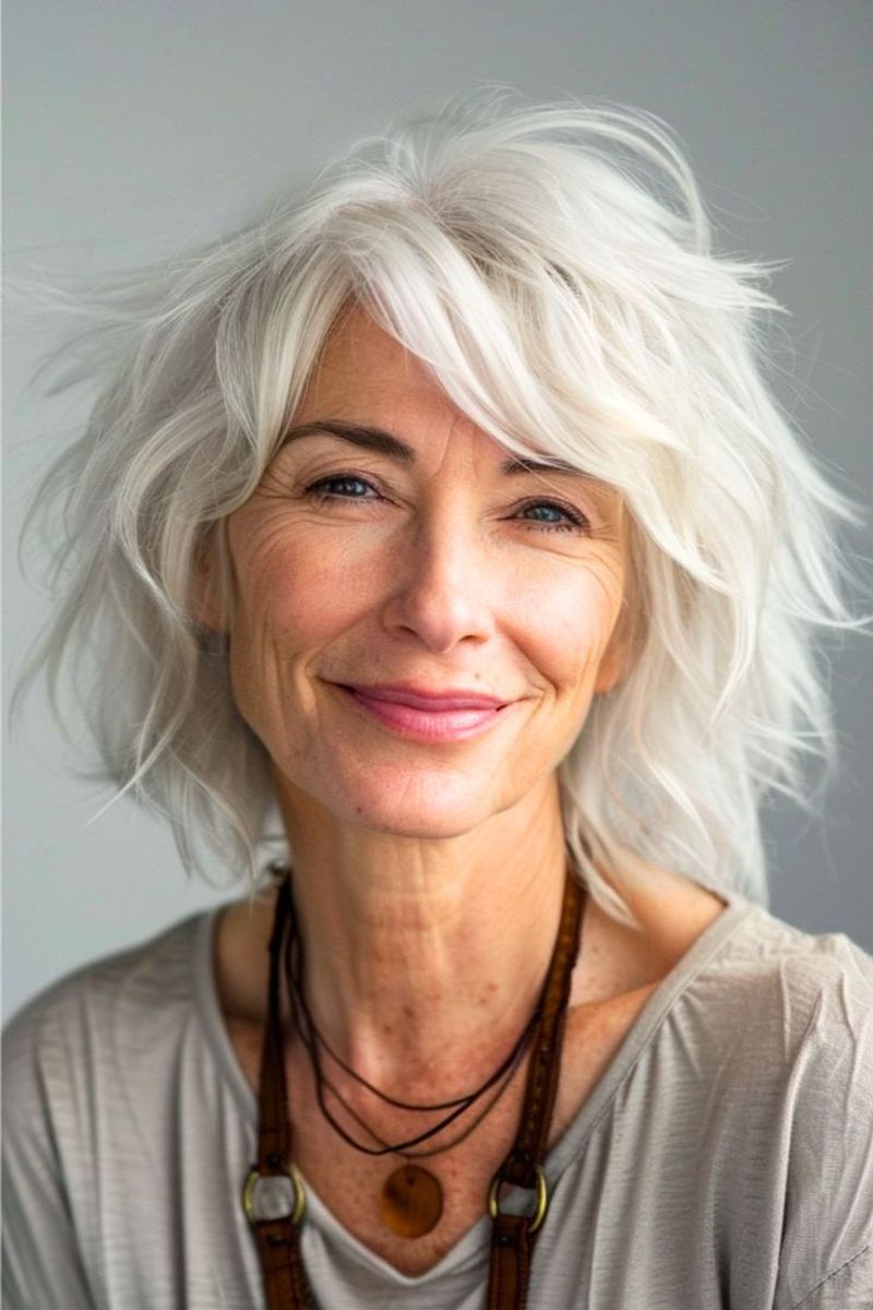 Modern Asymmetrical Shag