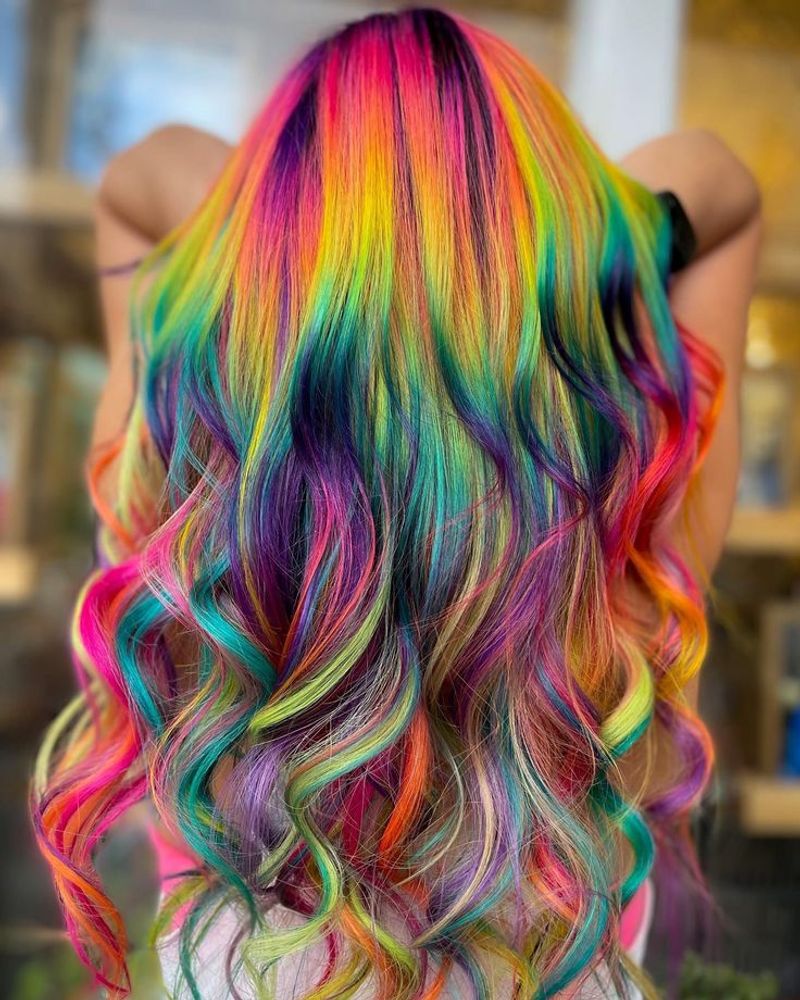 Rainbow-Colored Hair