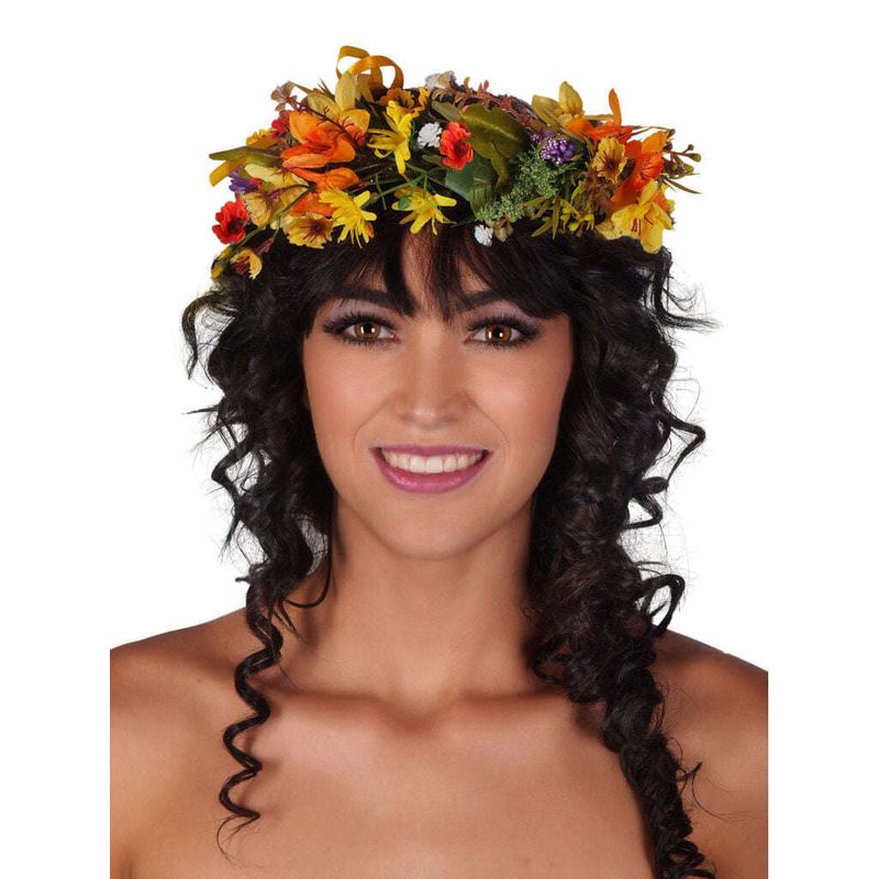Multicolored Floral Headpiece
