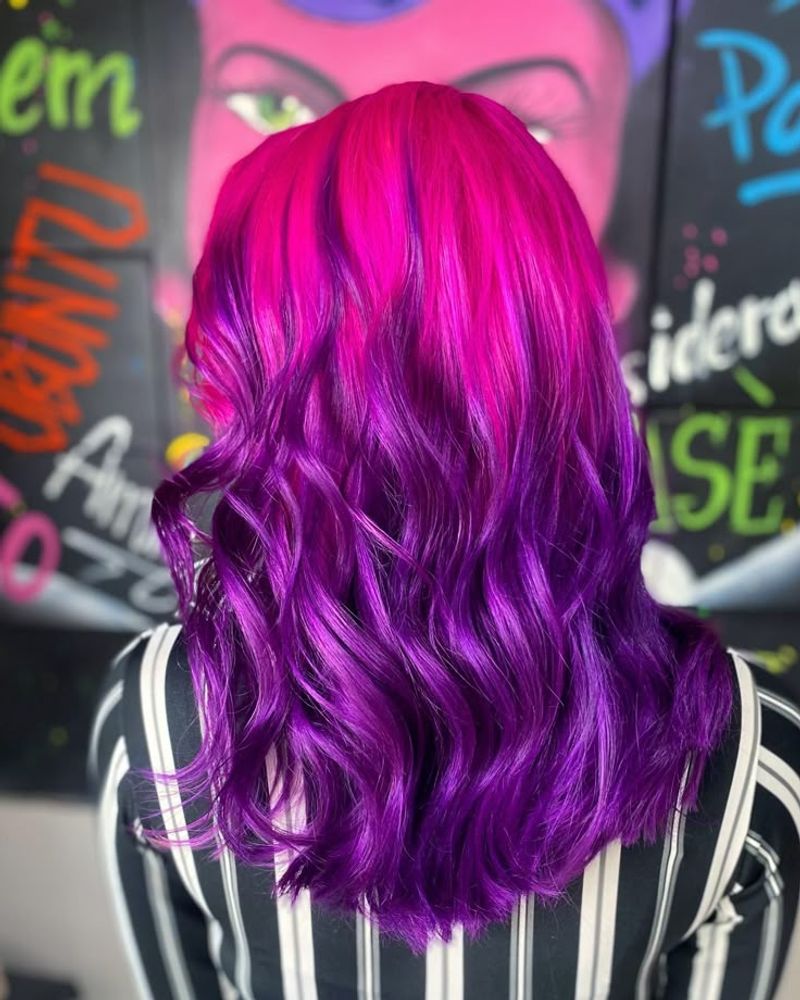 Neon Pink and Purple