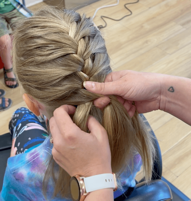 Only Braiding Dry Hair