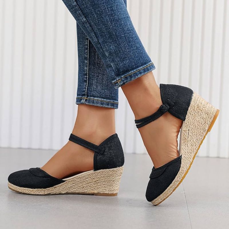 Flattering: Ankle Strap Wedges