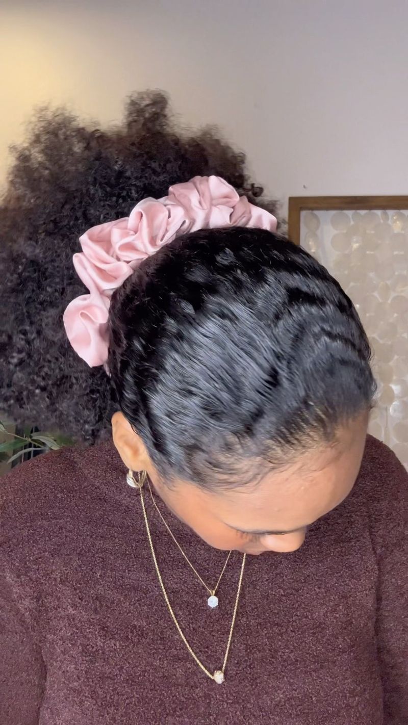 Outdated: Slicked Back Relaxed Hair