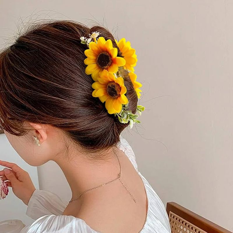 Overly Large Sunflower Clip