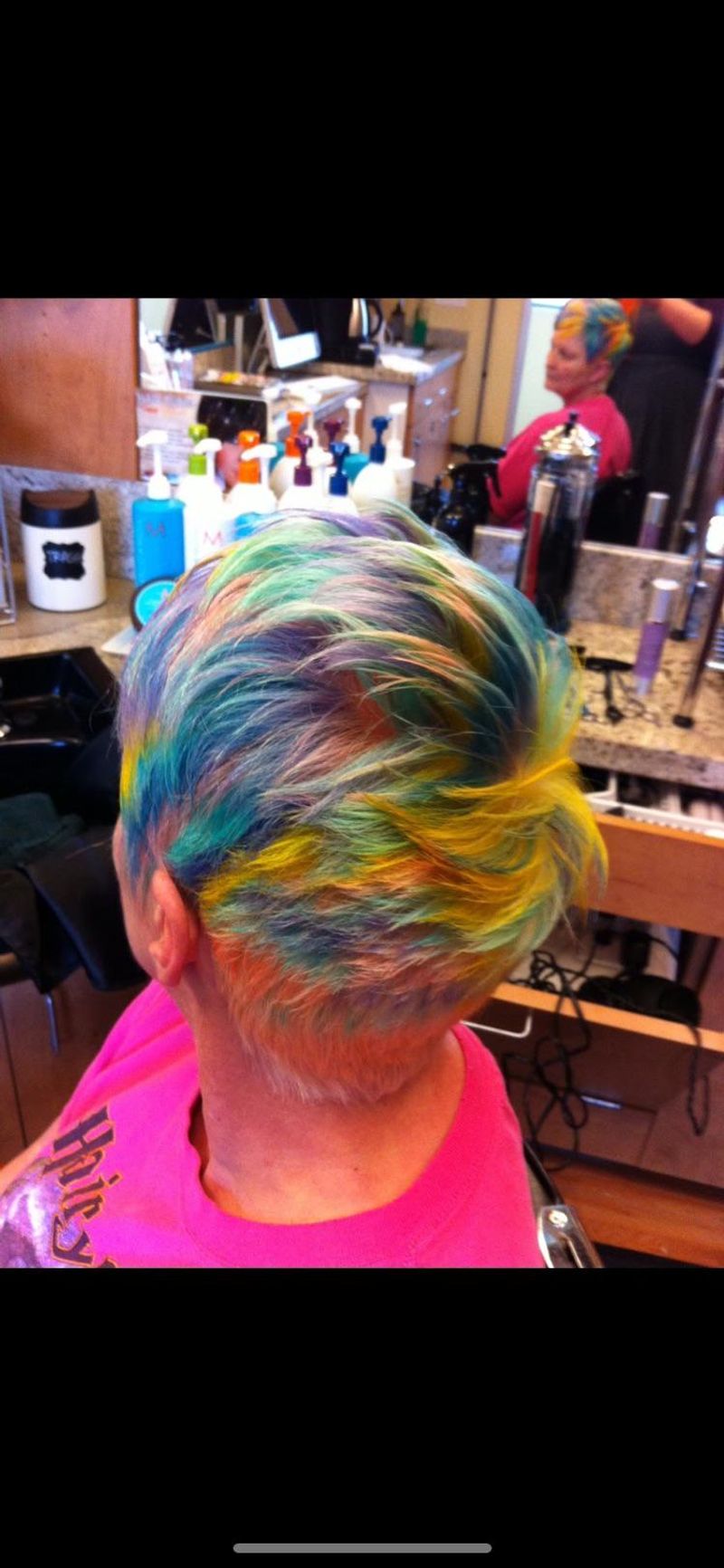 Rainbow-Colored Hair