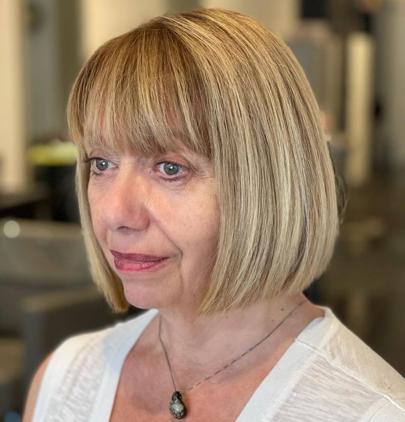 Heavy Fringe with Blunt Cut