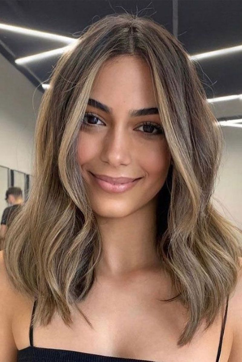 Beige Blonde Highlights