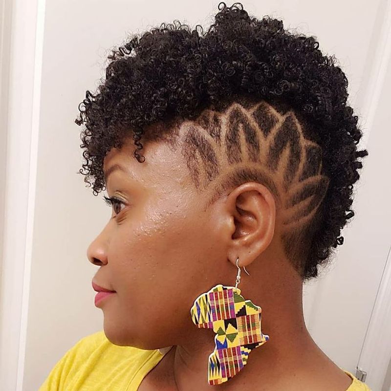 Pixie Cut with Artistic Designs