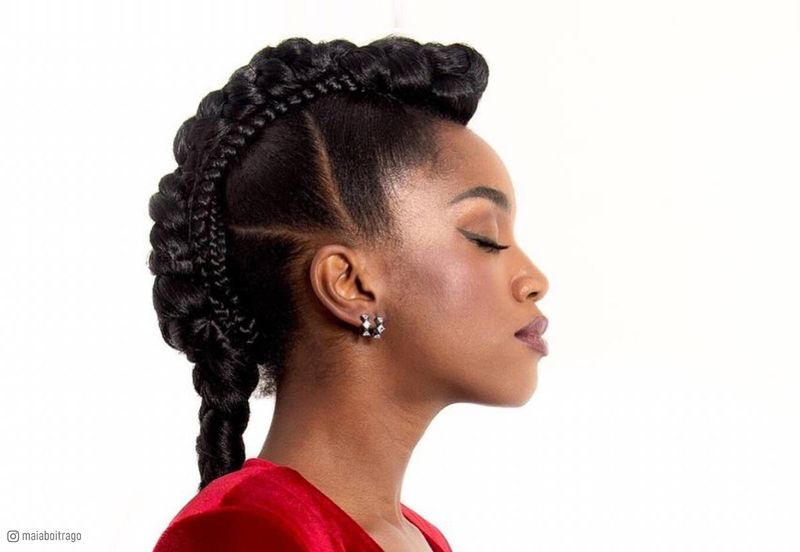 Mohawk with Braids
