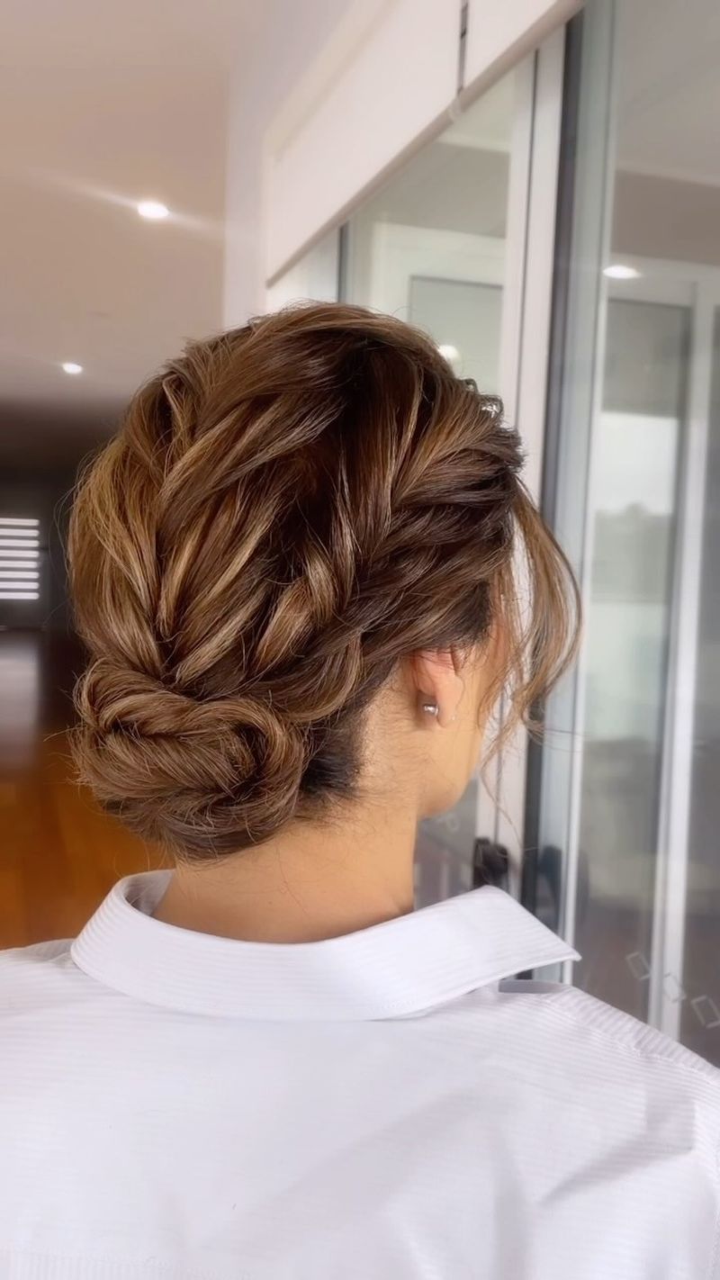 Elegant Side Part Chignon