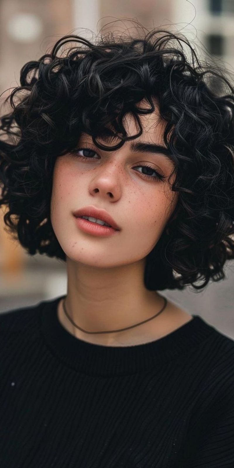 Playful Curly Faux Bob