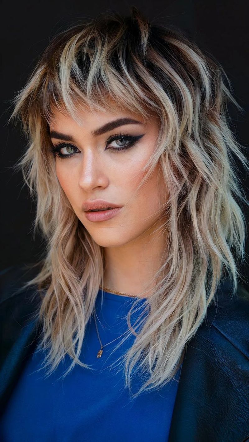 Bohemian Wave Wolf Cut