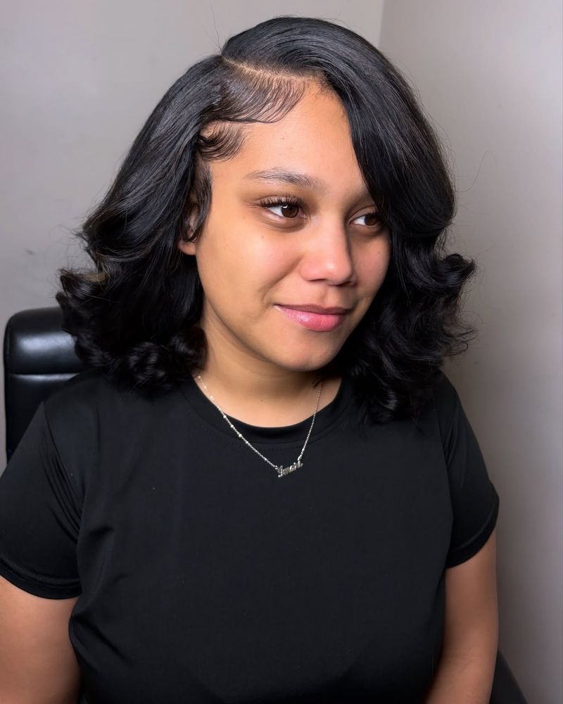 Bob with Side Part