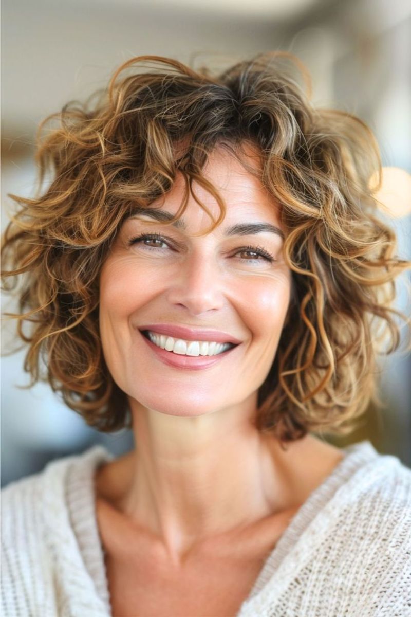 Romantic Curly Bob