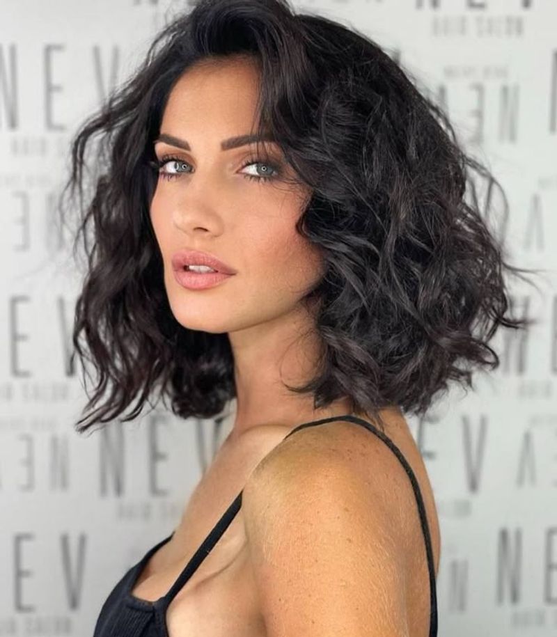 Romantic Lob with Curls