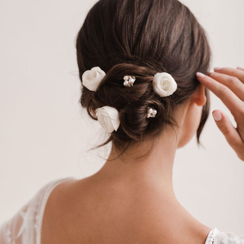Rosebud Hairpins