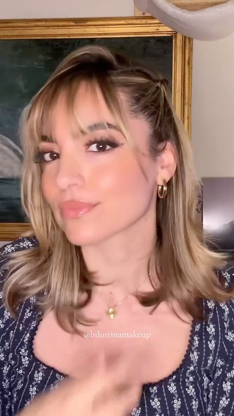 Side Part with Bangs