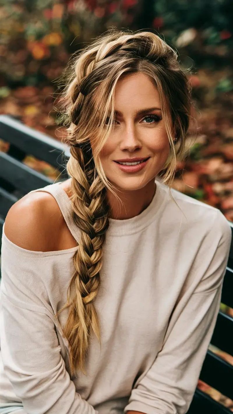 Side-swept Braid Sophistication