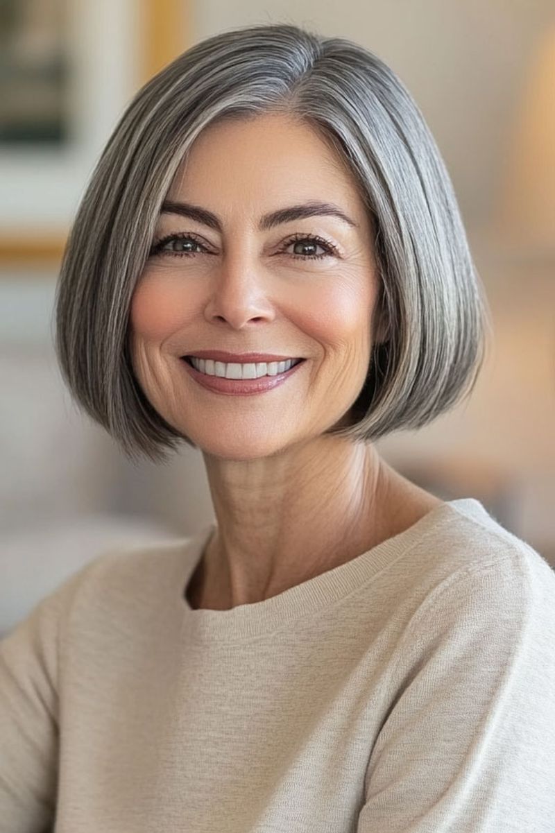 Sleek Side-Parted Bob