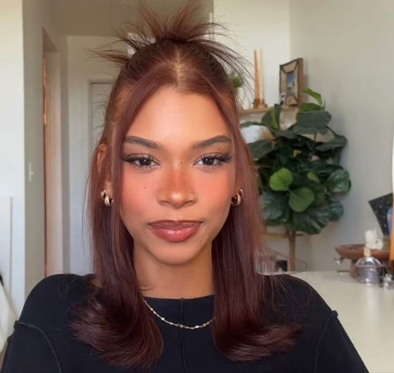 Slick Back with Bangs