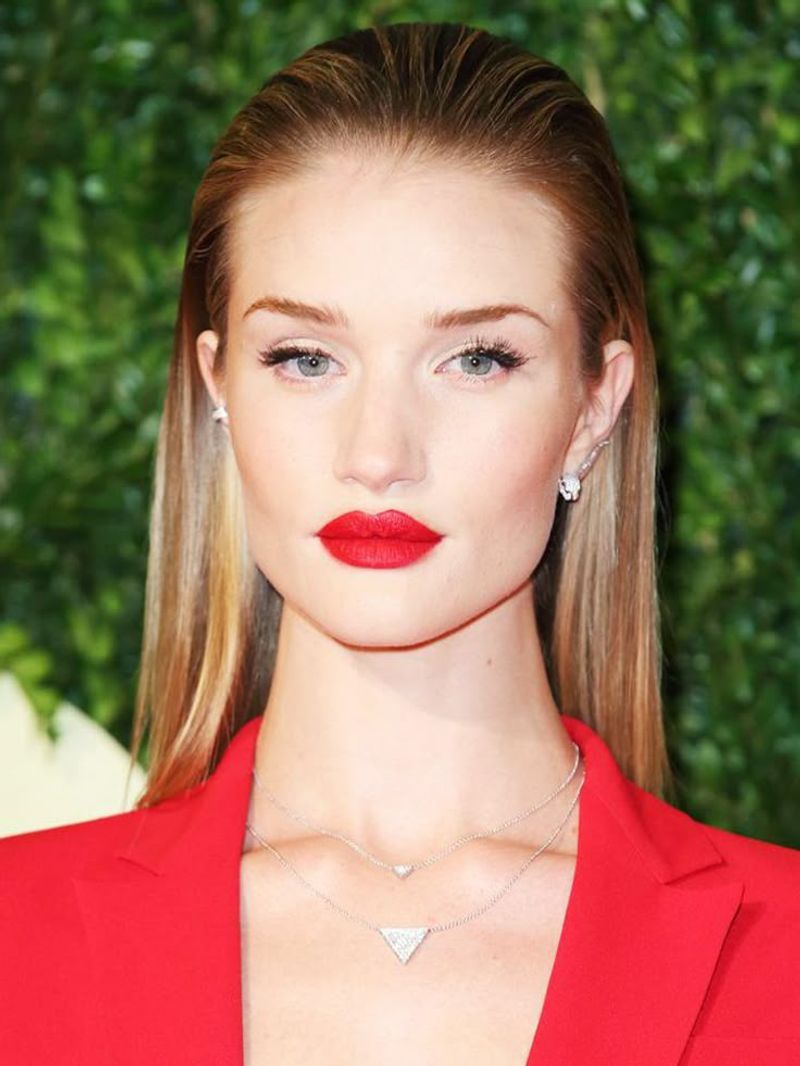 Slicked-Back Hair