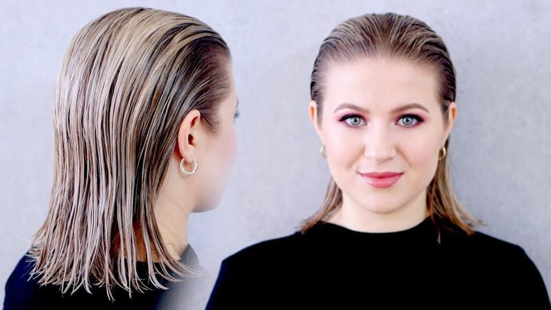 Slicked Back Wet Look