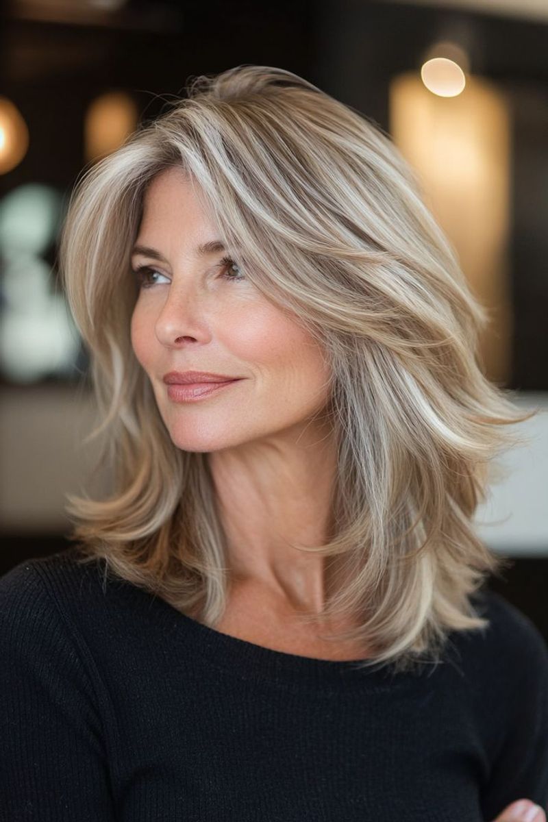 Layered Lob with Highlights