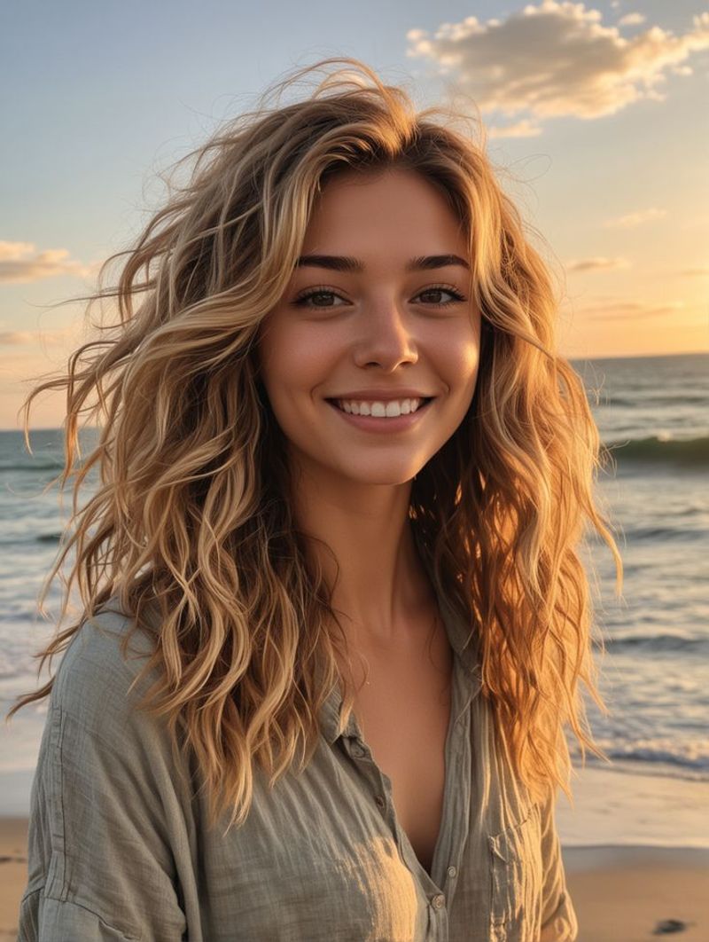 Casual Beachy Wolf Cut