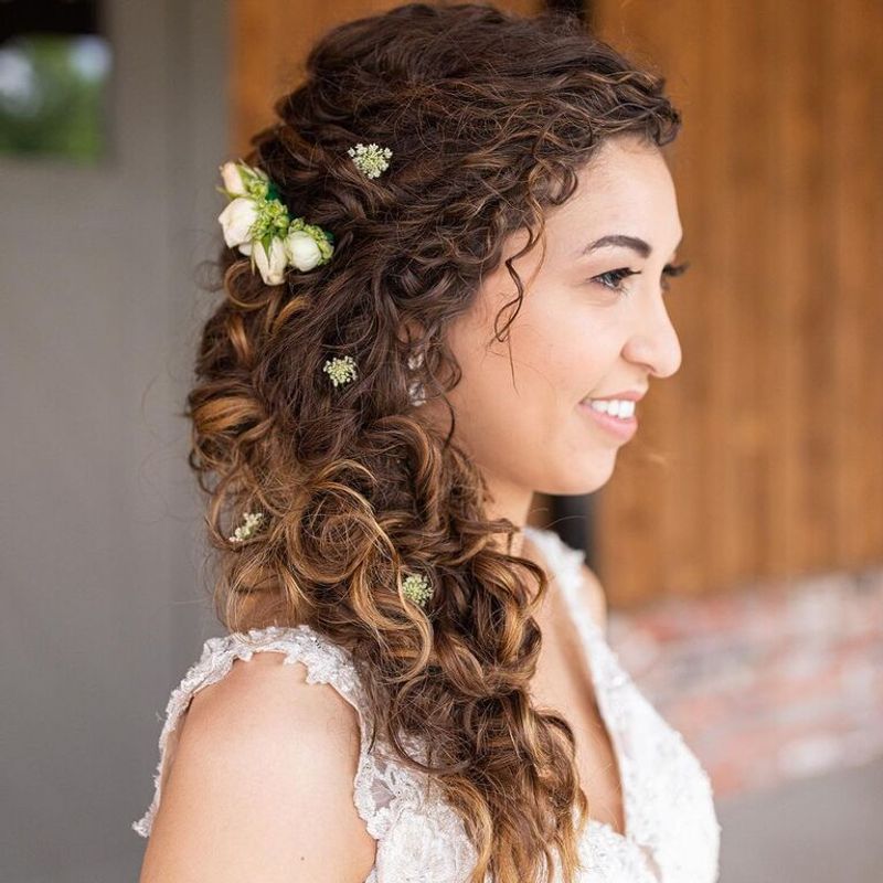 Elegant Side Swept Waves