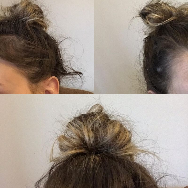 Oversized Bun with Flyaways