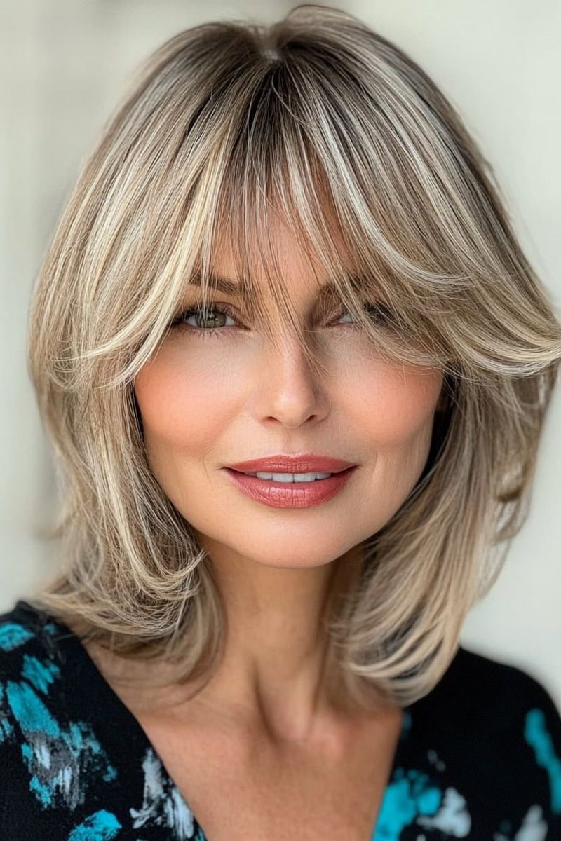 Subtle Layered Bangs