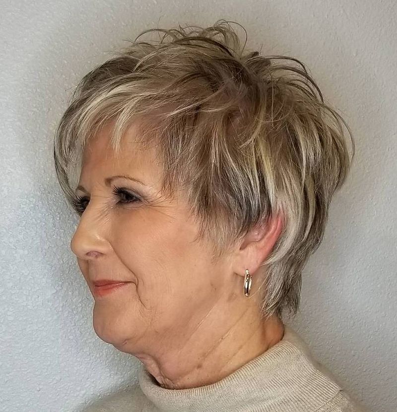 Tapered Shag with Highlights