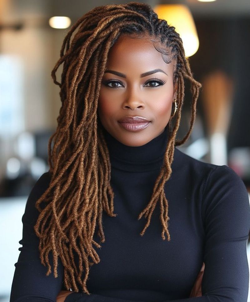 Locs with Highlights
