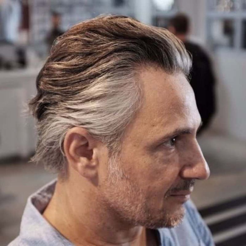 Slicked Back Hair