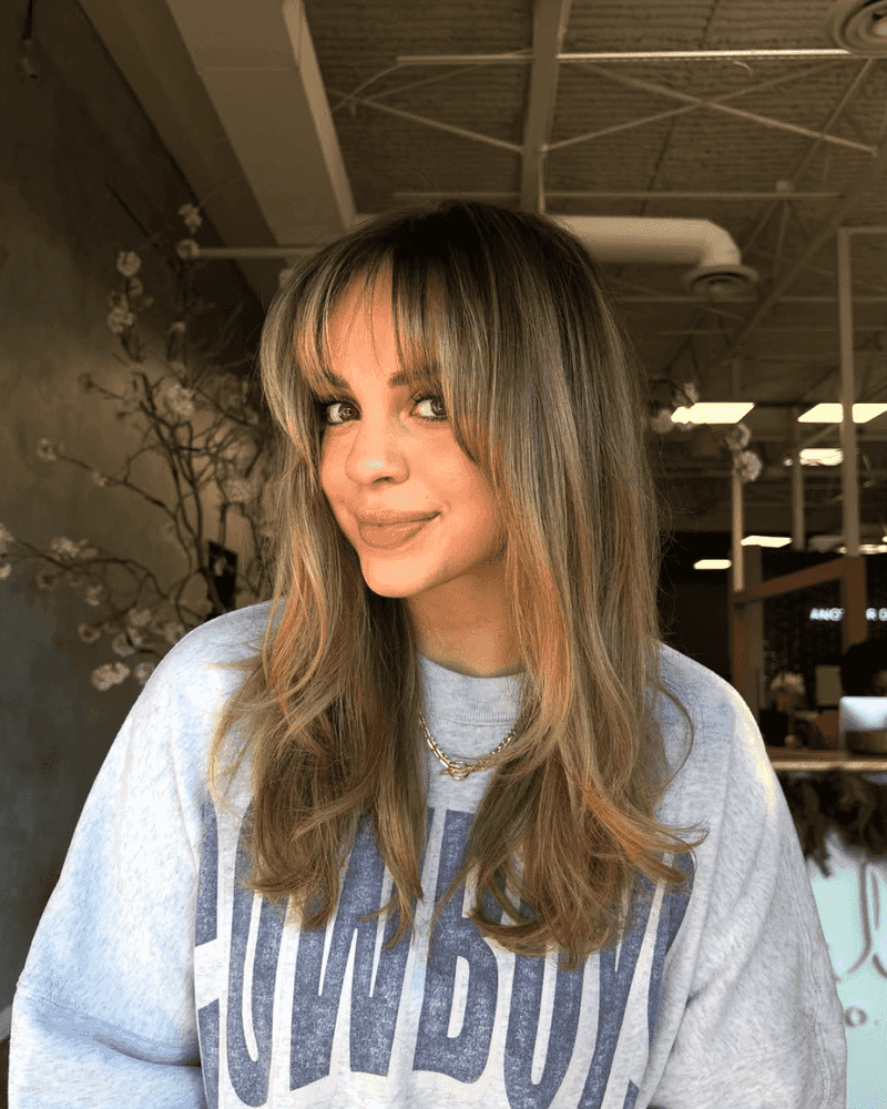 Textured Layers with Bangs