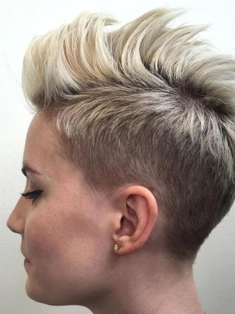 Edgy Mohawk Undercut