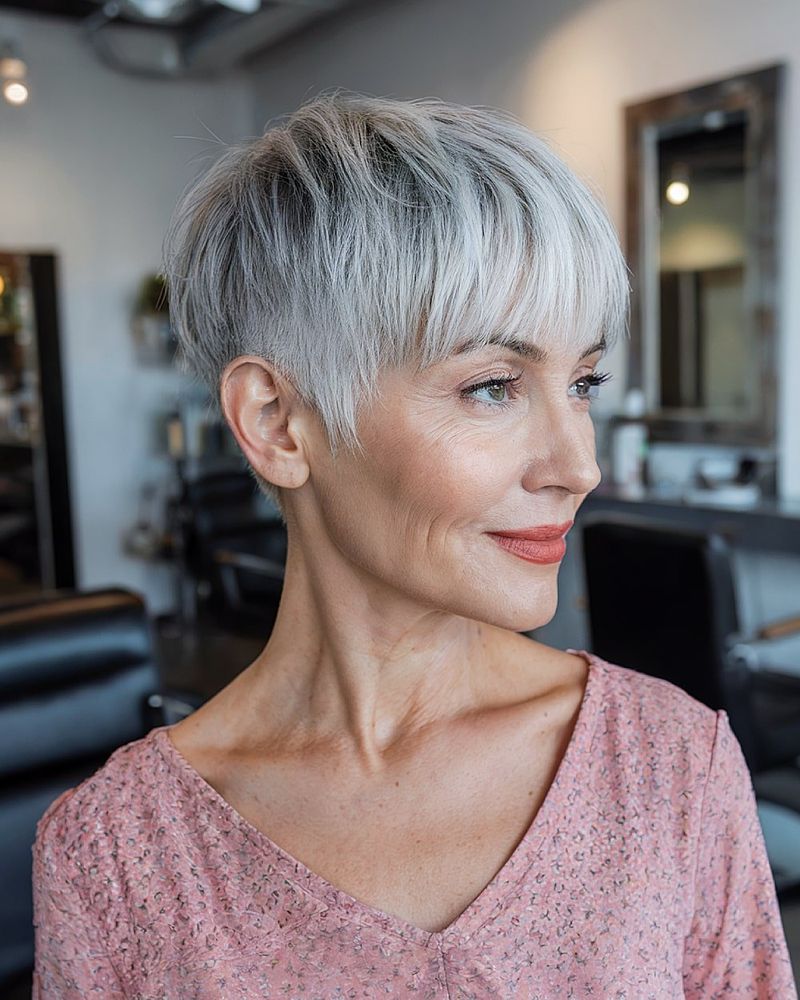 Textured Pixie with Bangs