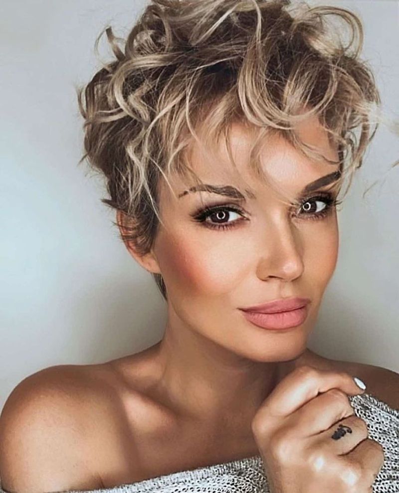 Textured Pixie with Bangs