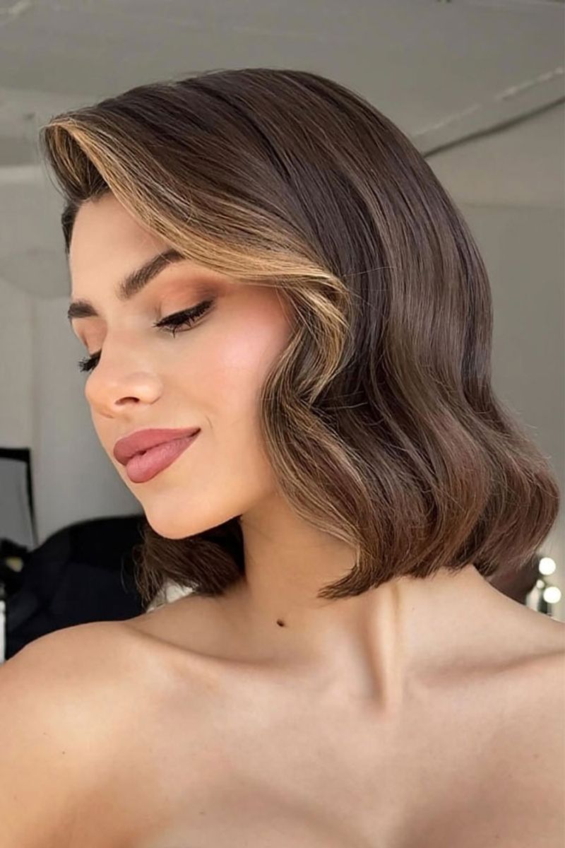 The Sleek Wavy Bob