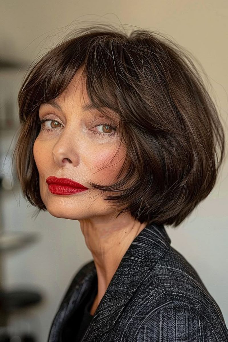 Classic Bob with Bangs