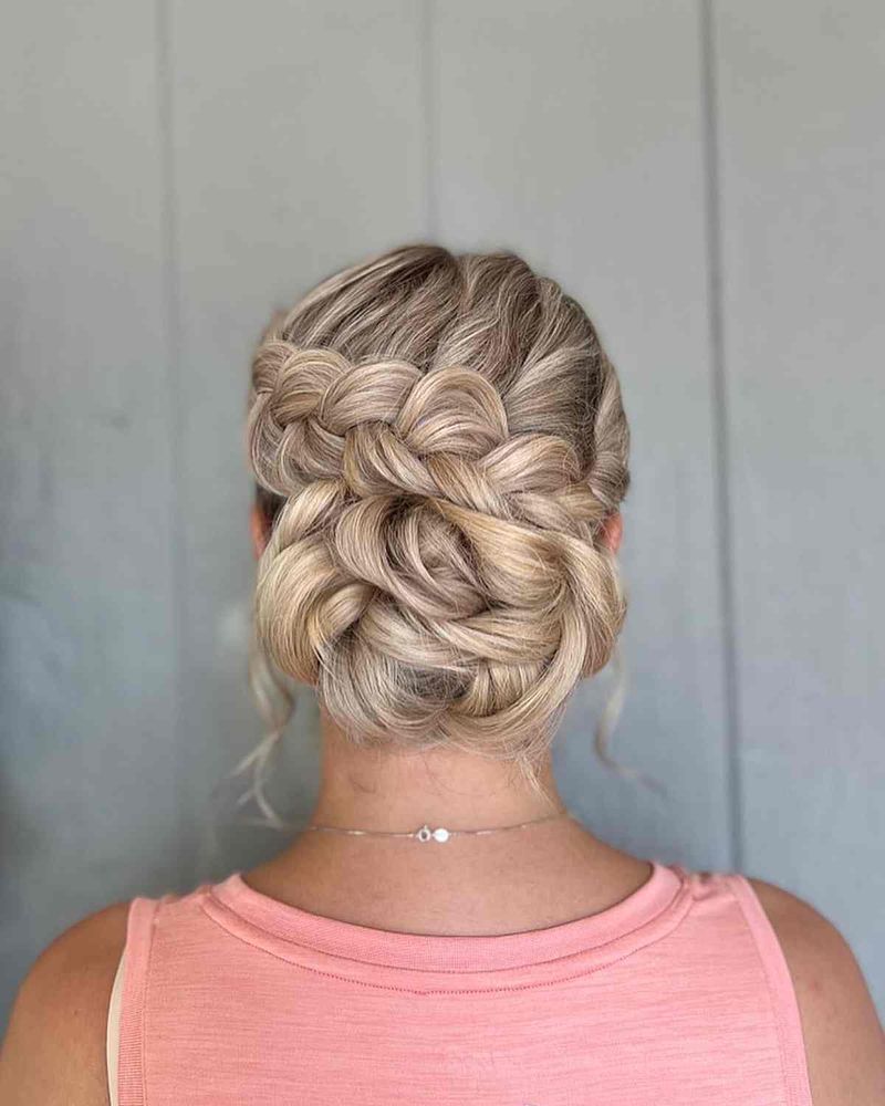 Tight Braided Updo