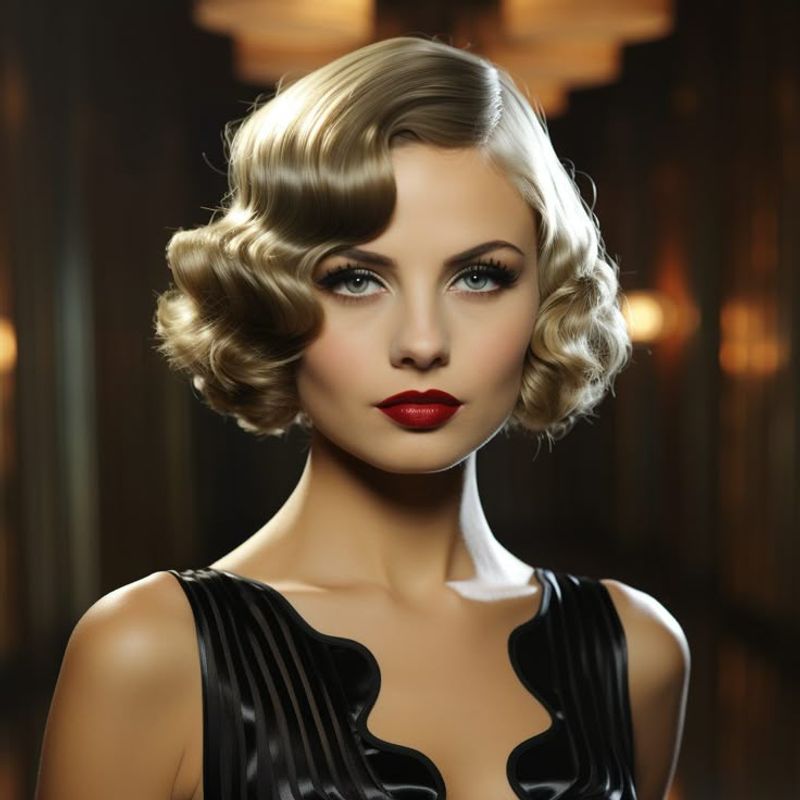 Timeless Finger Wave Faux Bob